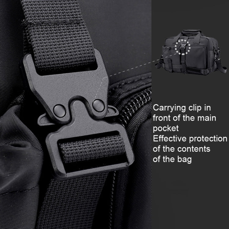 HAOSHUAI 822 Men Large Capacity Casual Shoulder Messenger Bag Handle Computer Bag