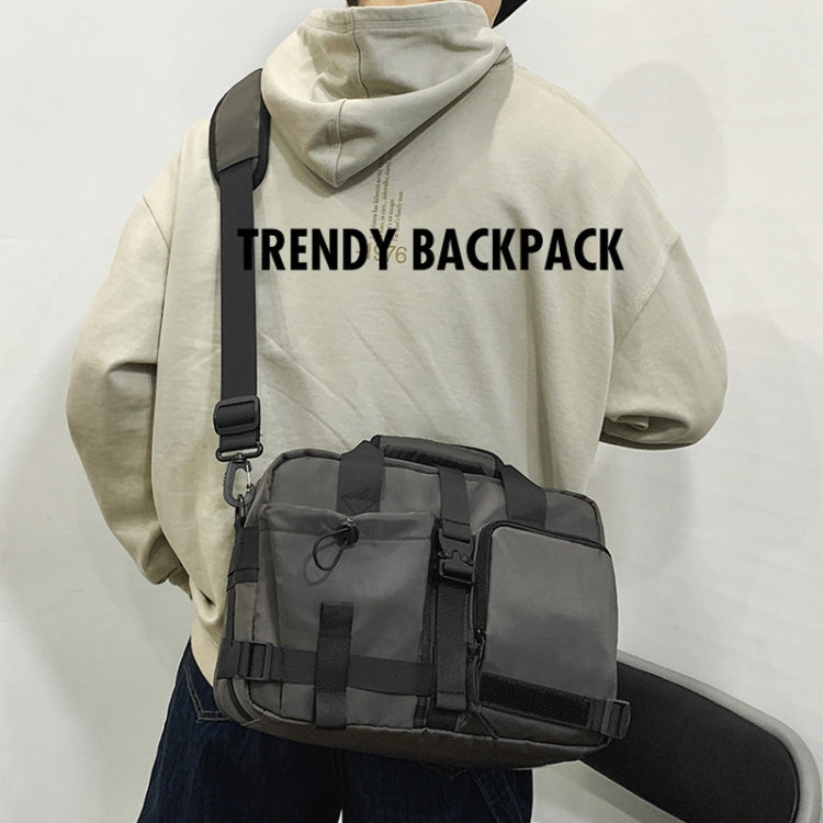 HAOSHUAI 822 Men Large Capacity Casual Shoulder Messenger Bag Handle Computer Bag