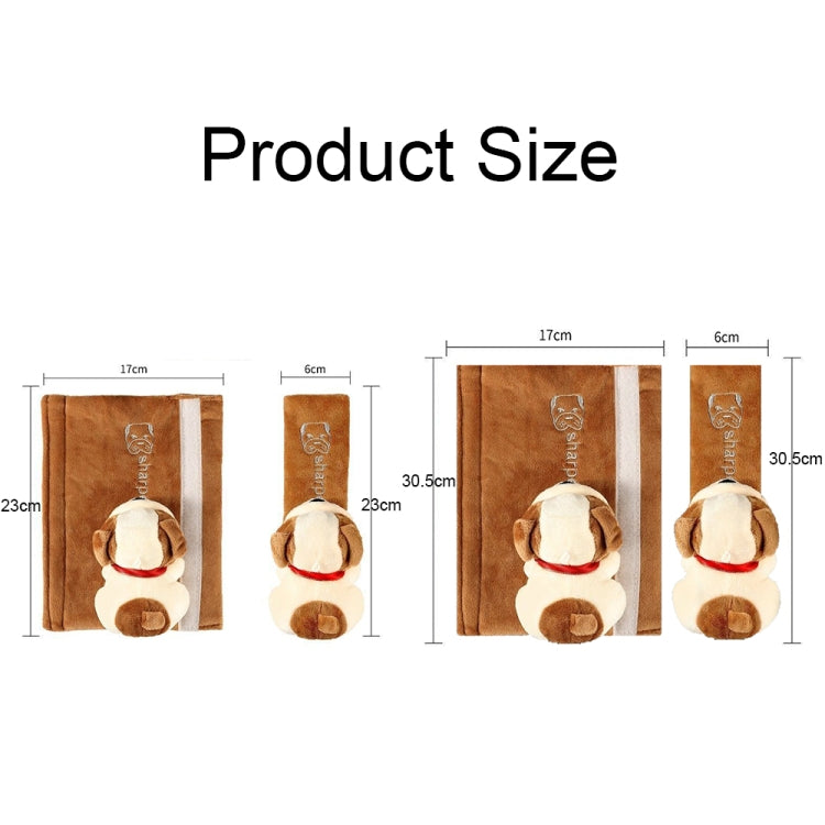 002 Cute Cartoon Thicked Seat Belt Anti-Strangled Protective Cushion, Length: 23cm (Pink Cat)