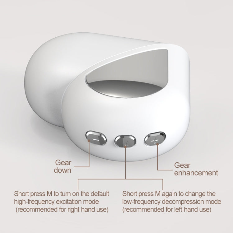 KS-ZMY02 LCD Display Rotatable Heart-shaped Smart Sleep Instrument(Milky)