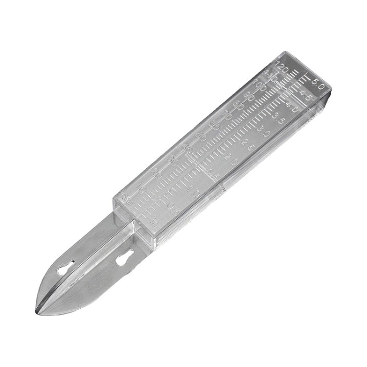 2pcs Plastic Transparent Outdoor Garden Rain Gauge Measuring Tool(25x4.5x2.7cm)