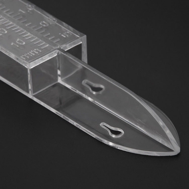 2pcs Plastic Transparent Outdoor Garden Rain Gauge Measuring Tool(25x4.5x2.7cm)