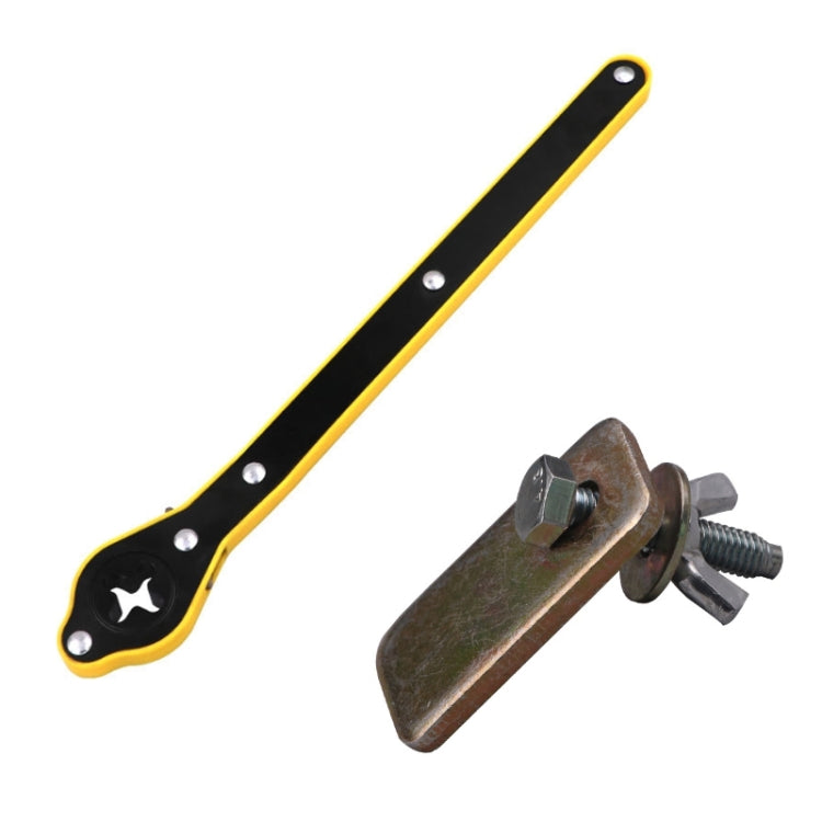 2pcs Car Tire Change Jack Multifunctional Labor-saving Wrench(Shake Handle + Conversion Head)