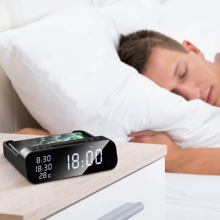 15W  5-in-1 Alarm Clock Mobile Phone Wireless Charger Fast Charging