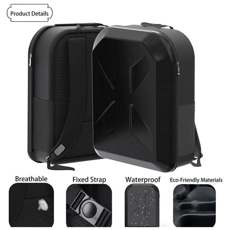 For DJI FPV Drone Backpack Waterproof Storage Bag(Black)