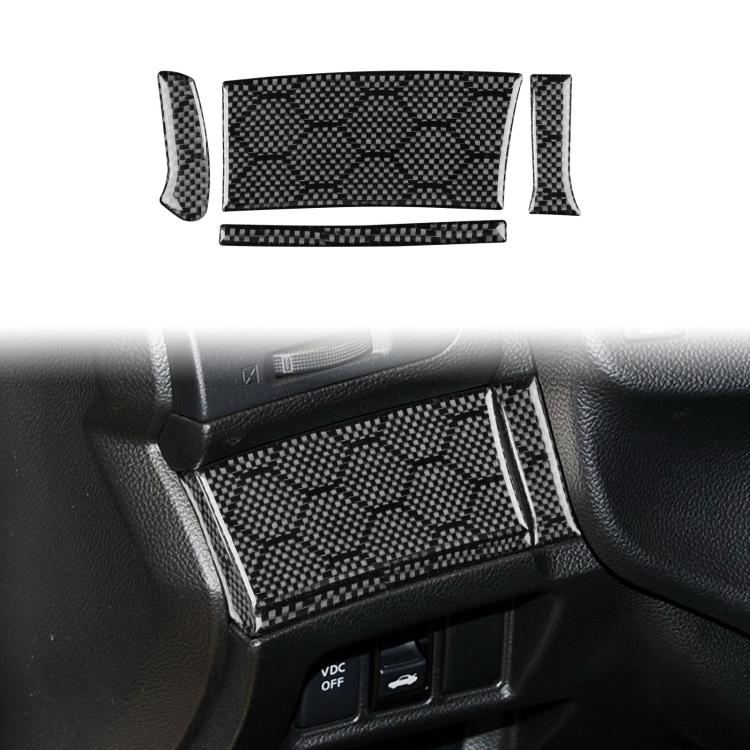 For Infiniti G37/G25/Q60 4pcs /Set Left-hand Drive Steering Wheel Button Left Cover Sticker - Black