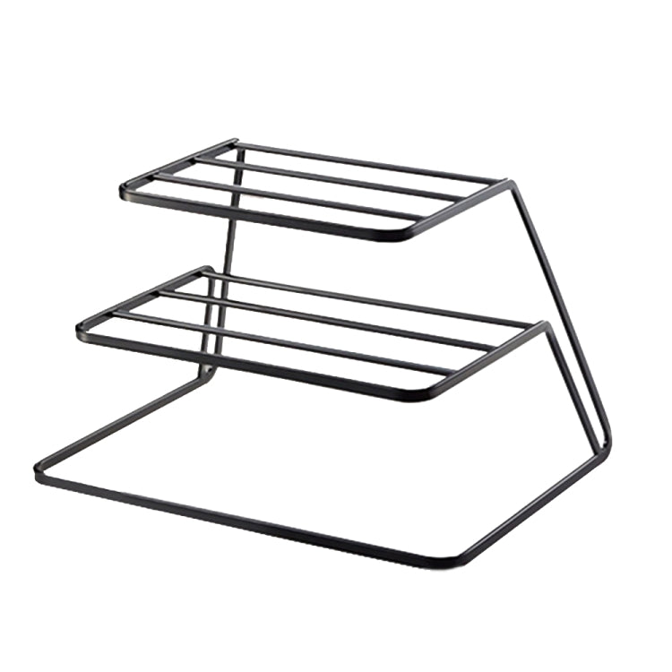 Three-layer Kitchen Dish Storage Rack Cabinet Tiered Shelf