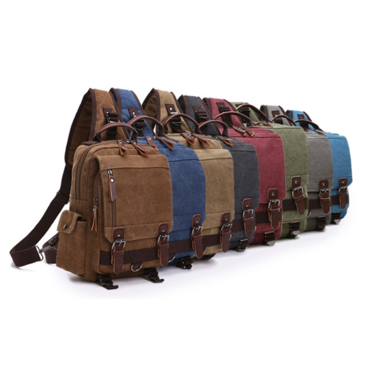 Outdoor Travel Messenger Canvas Chest Bag, Color: Blue