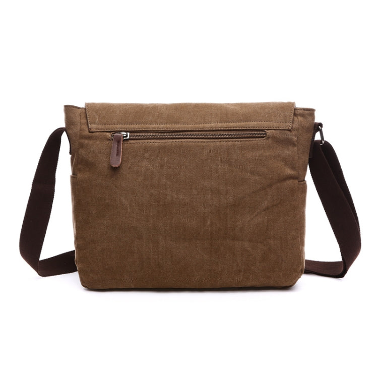 Versatile Canvas Shoulder Messenger Bag Business Computer Bag, Color: Gray Medium