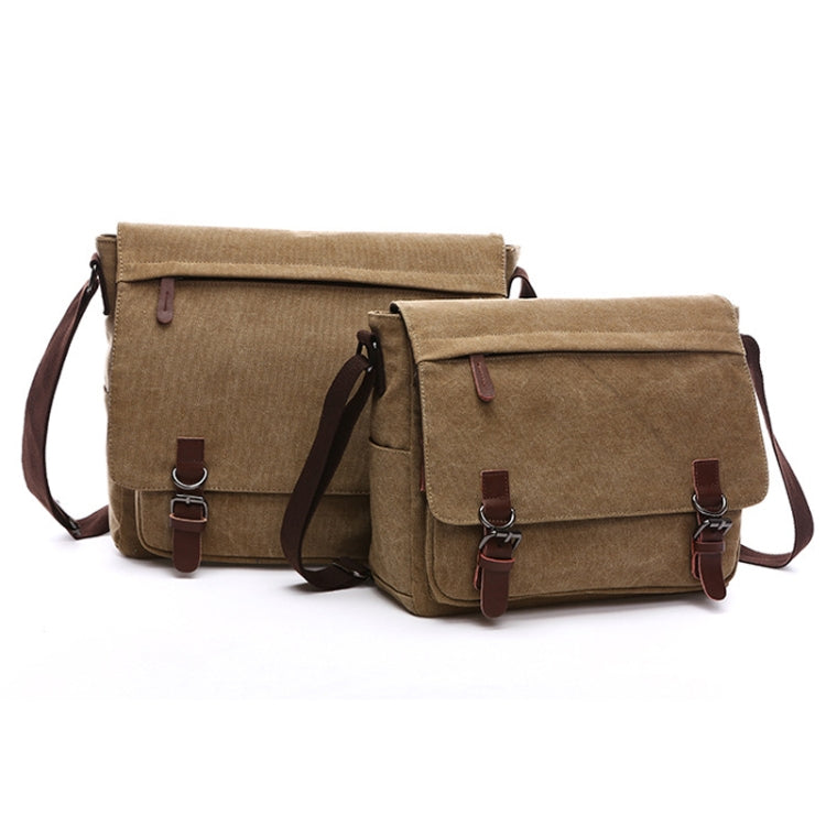 Versatile Canvas Shoulder Messenger Bag Business Computer Bag, Color: Gray Medium