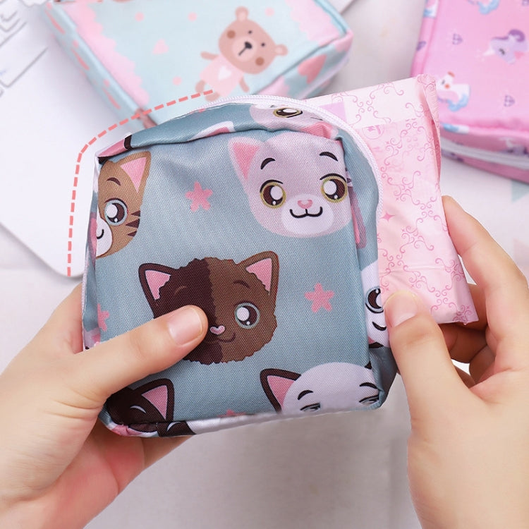 3pcs XK01 Cartoon Portable Waterproof Sanitary Storage Bag Cosmetic Bag