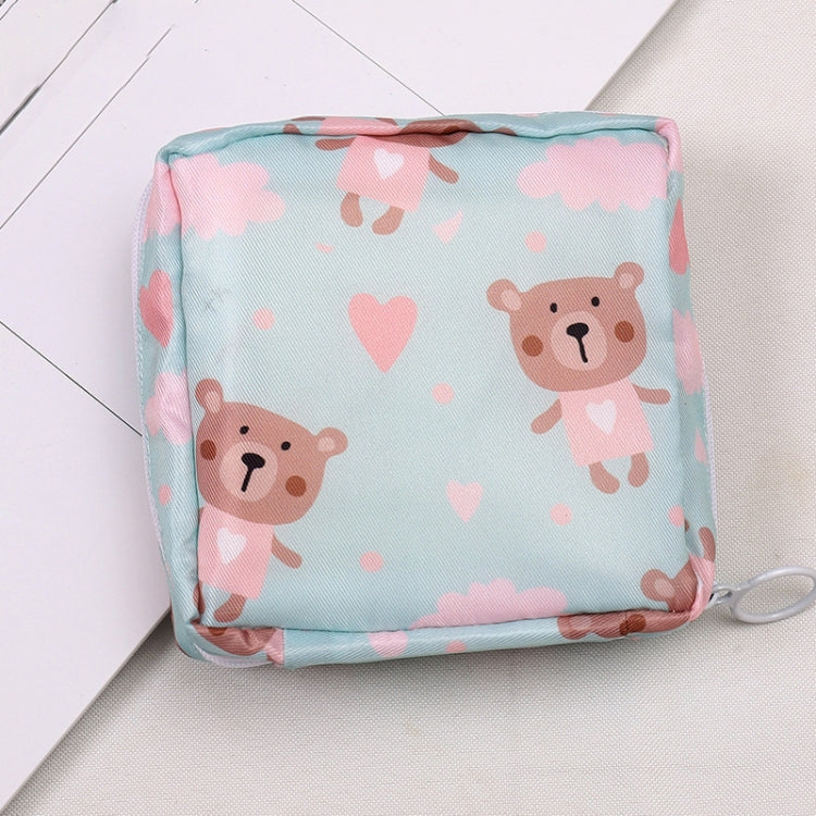 3pcs XK01 Cartoon Portable Waterproof Sanitary Storage Bag Cosmetic Bag