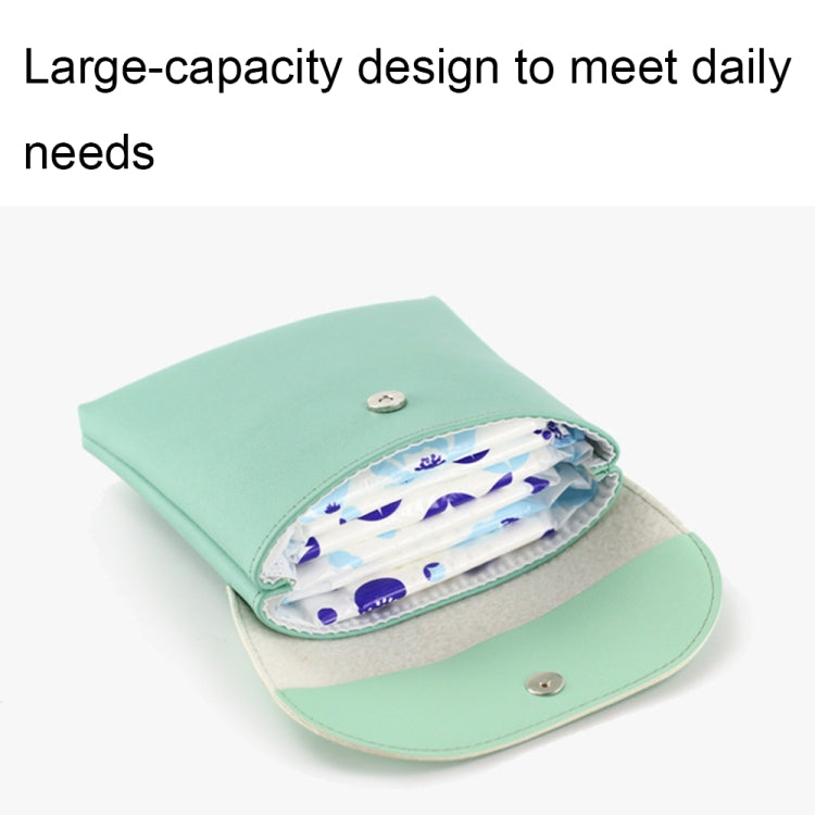 D9900 Simple Lipstick Bag PU Leather Sanitary Storage Bags