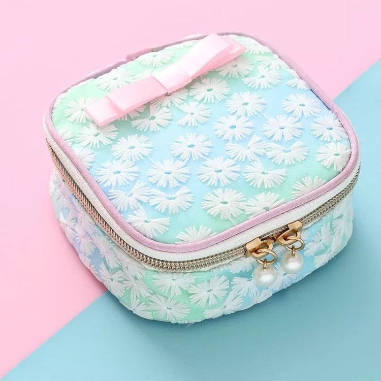 Sanitary Napkin Storage Bag Mesh Embroidery Lipstick Jewelry Storage Bag