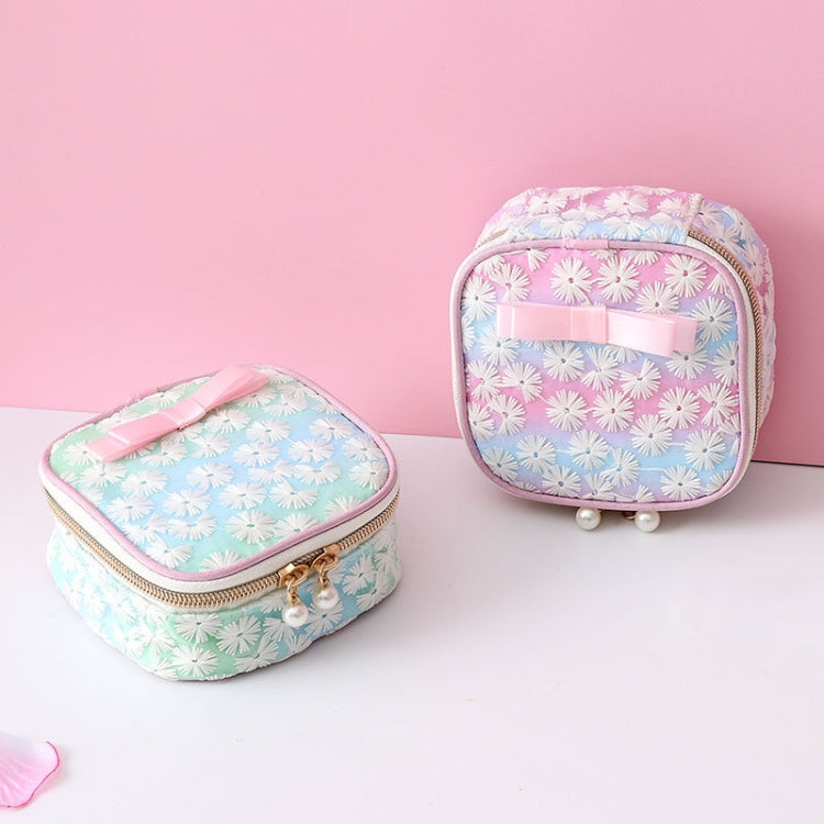 Sanitary Napkin Storage Bag Mesh Embroidery Lipstick Jewelry Storage Bag