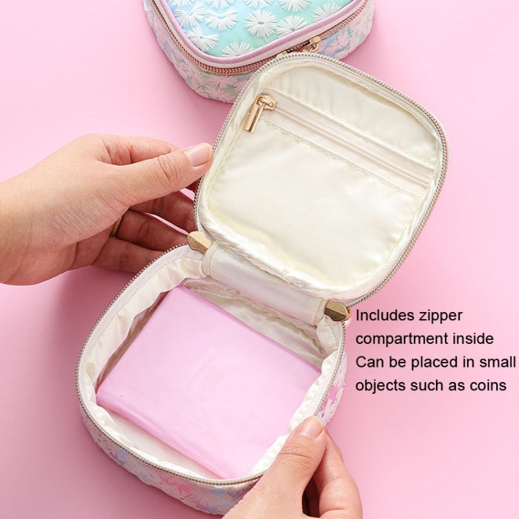 Sanitary Napkin Storage Bag Mesh Embroidery Lipstick Jewelry Storage Bag