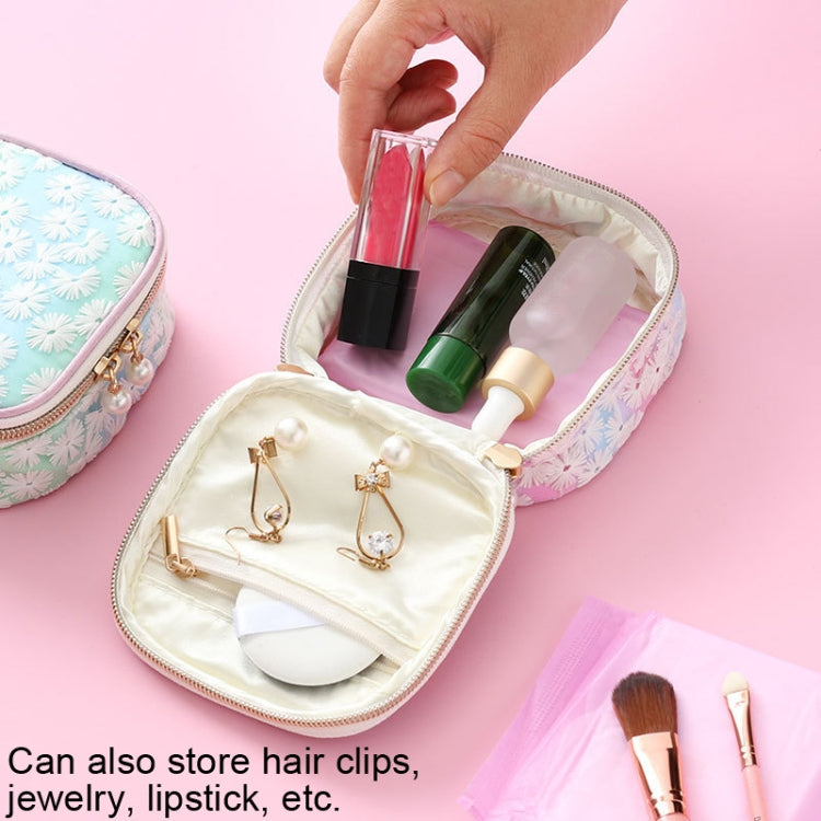 Sanitary Napkin Storage Bag Mesh Embroidery Lipstick Jewelry Storage Bag