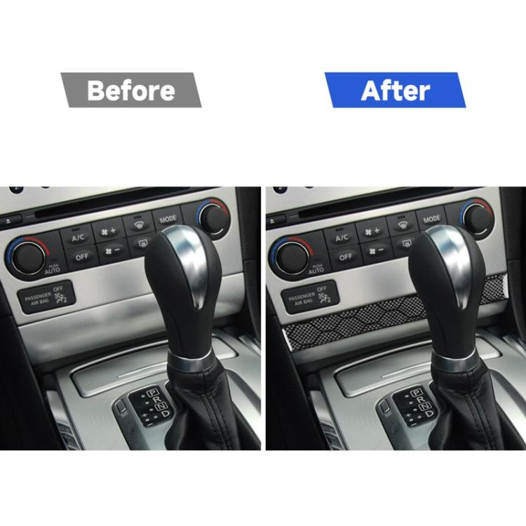 For Infiniti G37/G25/Q60 CD Panel Lower Decorative Strip Sticker - Black