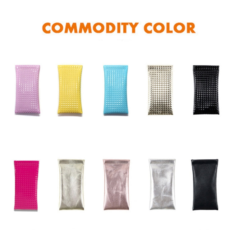 D8649-240 2pcs PU Leather Bullet Portable Waterproof Glasses Storage Bag, Color: Cross Gold