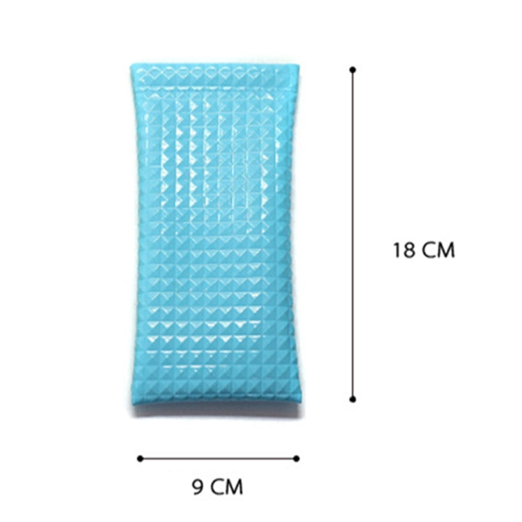 D8649-240 2pcs PU Leather Bullet Portable Waterproof Glasses Storage Bag, Color: Cross Silver