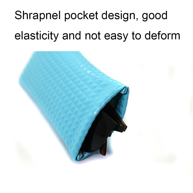 D8649-240 2pcs PU Leather Bullet Portable Waterproof Glasses Storage Bag, Color: Cross Silver