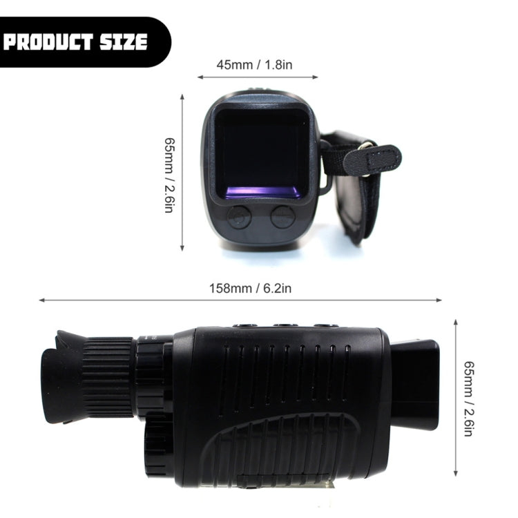 Video Pictures 5X HD 1080P Digital Night Visual Instrument Infrared Single Tube Binoculars+32G Memory
