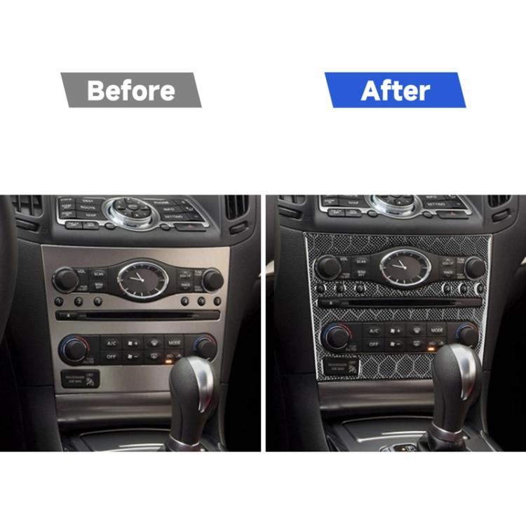 For Infiniti G35/G37/G25/Q60 Console CD AC Switch Panel B Model Sticker - Black