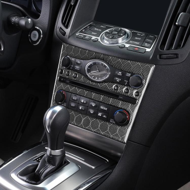 For Infiniti G35/G37/G25/Q60 Console CD AC Switch Panel B Model Sticker - Black