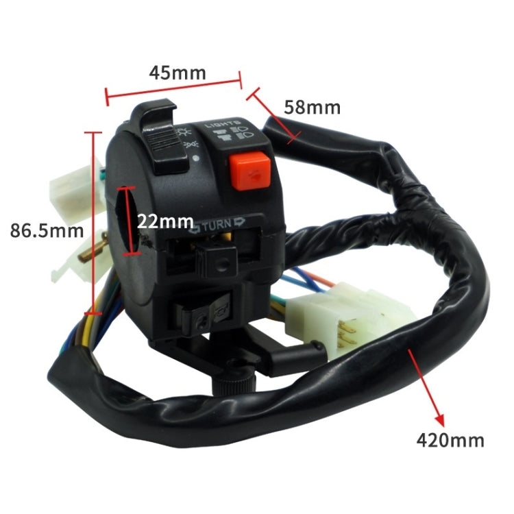 Bending Beam Car WAVE110 Seat Combination Switch Motorcycle Accessories