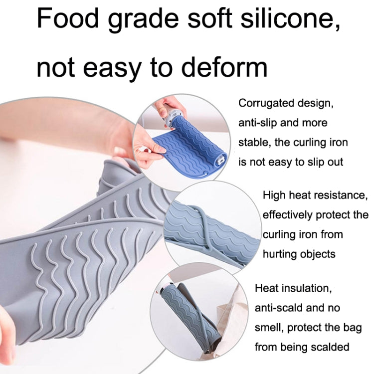 3pcs Curl Rod Insulation Sleeve Straight Hair Silicone Heat Insulation Pad