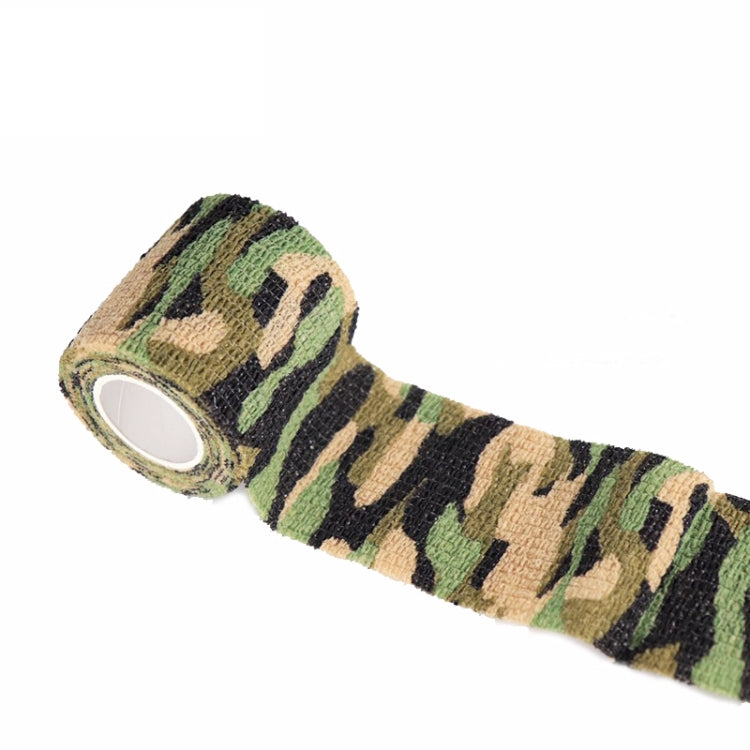 5pcs Self-adhesive Non-woven Outdoor Camouflage Tape Bandage 4.5m x 5cm