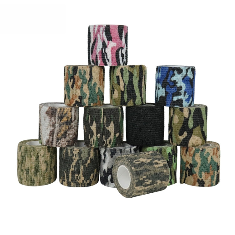 5pcs Self-adhesive Non-woven Outdoor Camouflage Tape Bandage 4.5m x 5cm