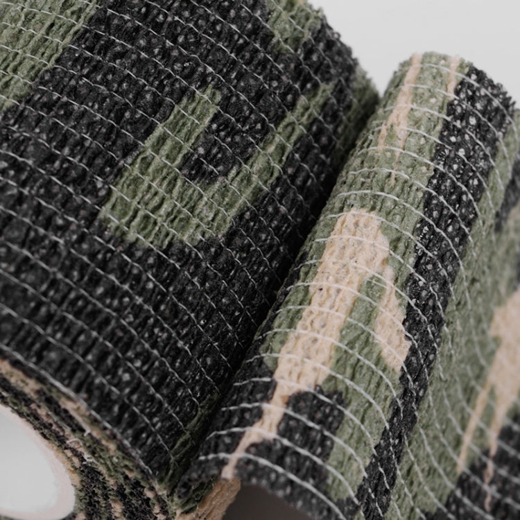 5pcs Self-adhesive Non-woven Outdoor Camouflage Tape Bandage 4.5m x 5cm