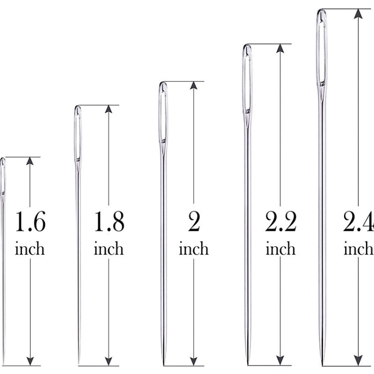 10pcs Big Eye Stainless Steel Embroidery Sewing Needle Tool Set