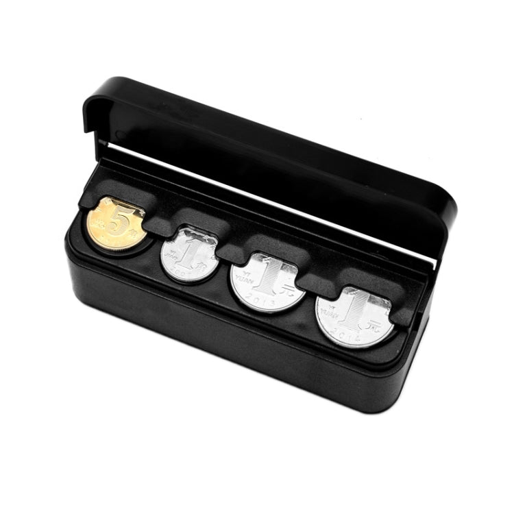 2pcs Home Car Dual-purpose Change And Coin Storage Box(11.5x4x3.5cm)