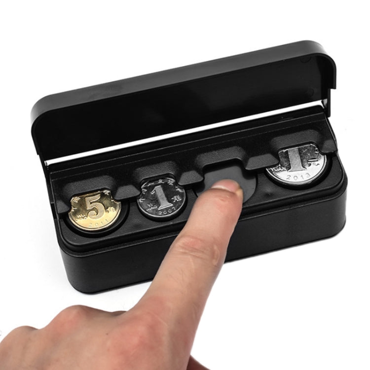 2pcs Home Car Dual-purpose Change And Coin Storage Box(11.5x4x3.5cm)