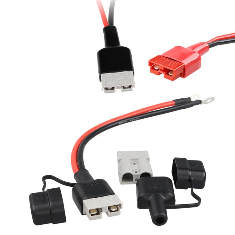 5pcs SG50A 600V UPS Power Connector Joint PVC Rubber Sleeve, Specification: First Generation Red