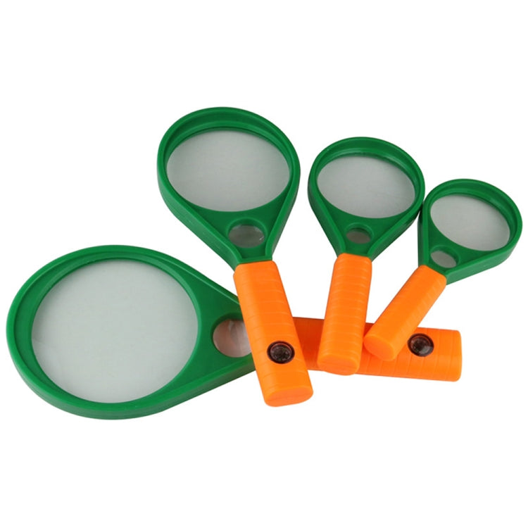 3pcs 3X/4X/6X/8X Elderly Reading Handheld Bifocal HD Magnifier, Specification: 90mm