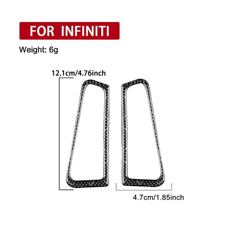 For Infiniti G35/G37/G25/Q60 2pcs /Set Universal Defogger Air Outlet Sticker For Left And Right Drive - Black