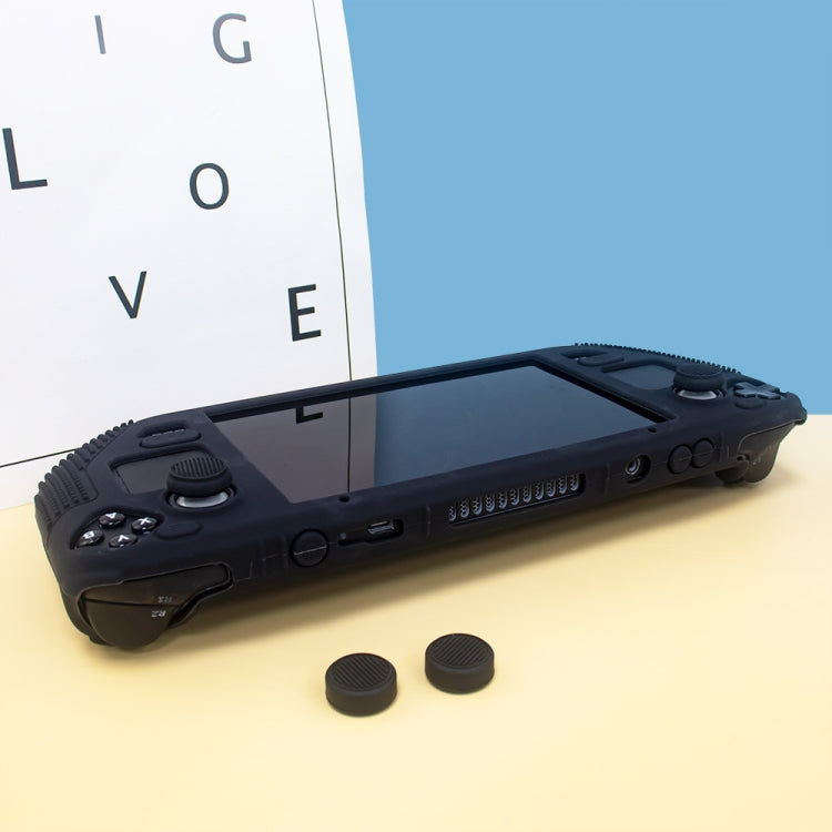 For Steam Deck V V4-1 Pocket Consoles Silicone Non-slip Protective Case with Holder Function