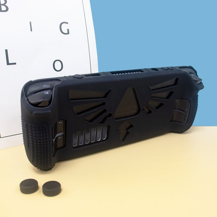 For Steam Deck V V4-1 Pocket Consoles Silicone Non-slip Protective Case with Holder Function
