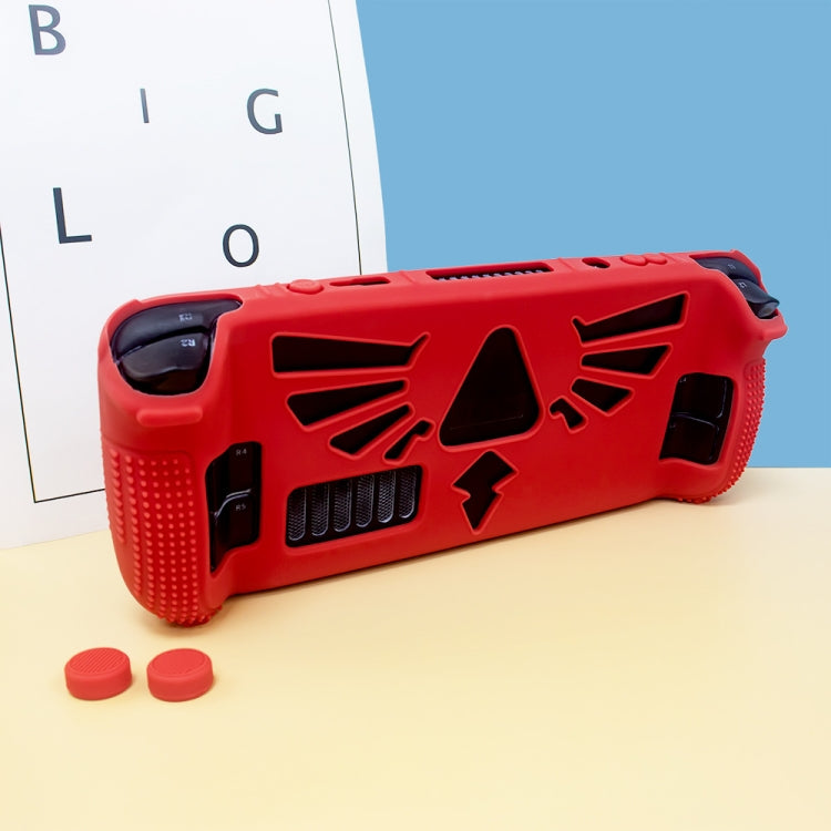 For Steam Deck V V4-1 Pocket Consoles Silicone Non-slip Protective Case with Holder Function