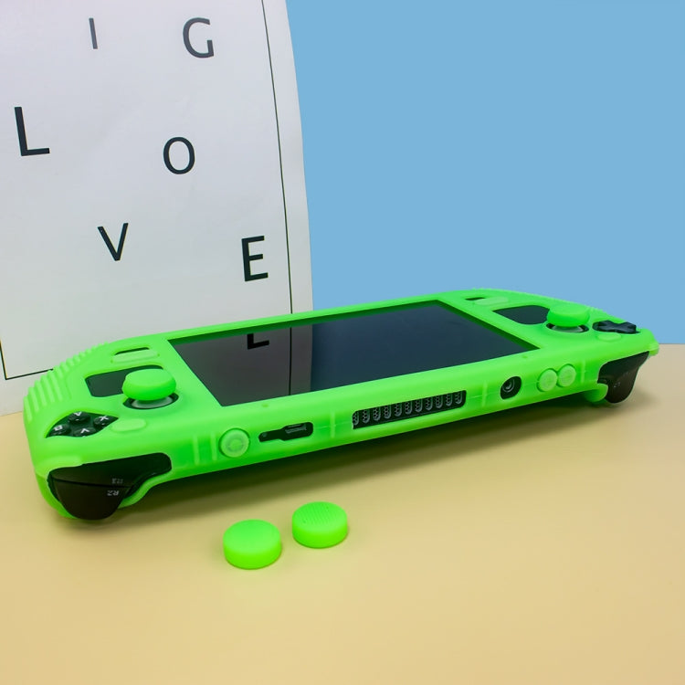 For Steam Deck V V4-1 Pocket Consoles Silicone Non-slip Protective Case with Holder Function