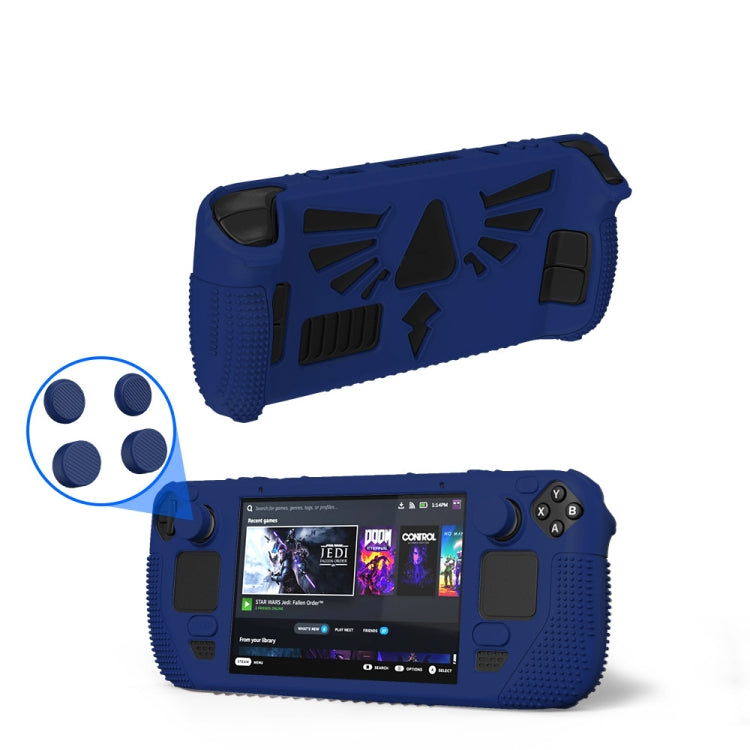 For Steam Deck V V4-1 Pocket Consoles Silicone Non-slip Protective Case with Holder Function