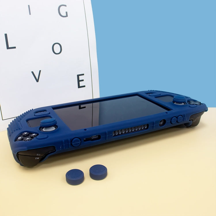 For Steam Deck V V4-1 Pocket Consoles Silicone Non-slip Protective Case with Holder Function