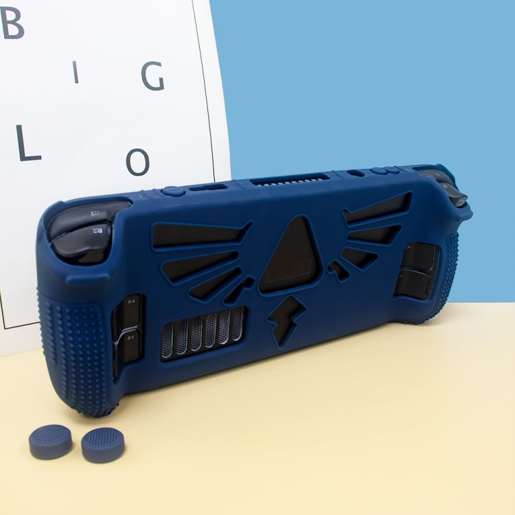 For Steam Deck V V4-1 Pocket Consoles Silicone Non-slip Protective Case with Holder Function