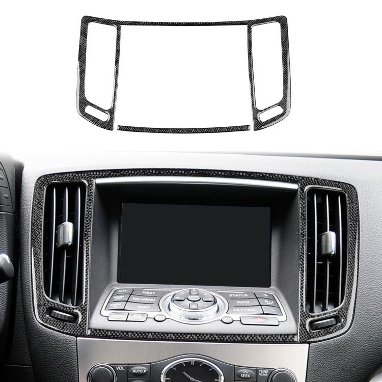 For Infiniti G35/G37/G25/Q60 2pcs/ Set Universal Central Air Outlet Sticker For Left And Right Drive - Black