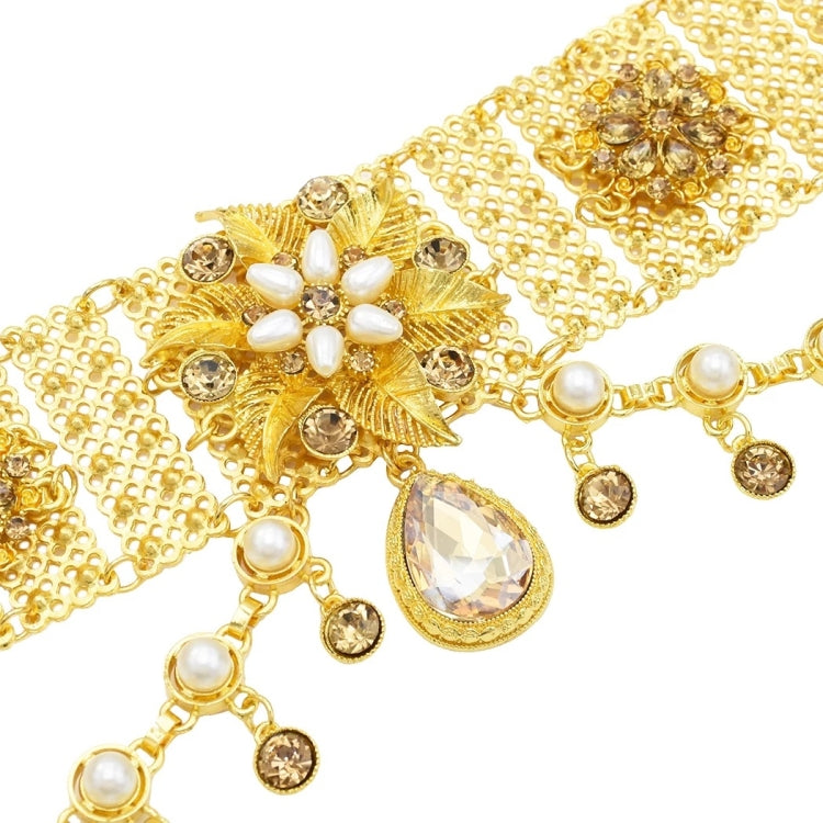 Ethnic Style Dance Performance Waist Chain Tassel Belt, Color: A