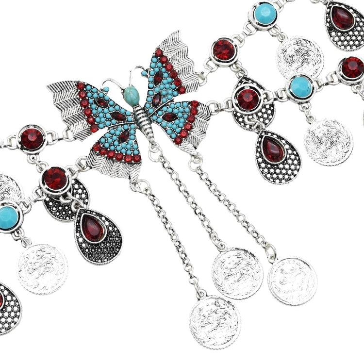 Ethnic Style Dance Performance Waist Chain Tassel Belt, Color: C