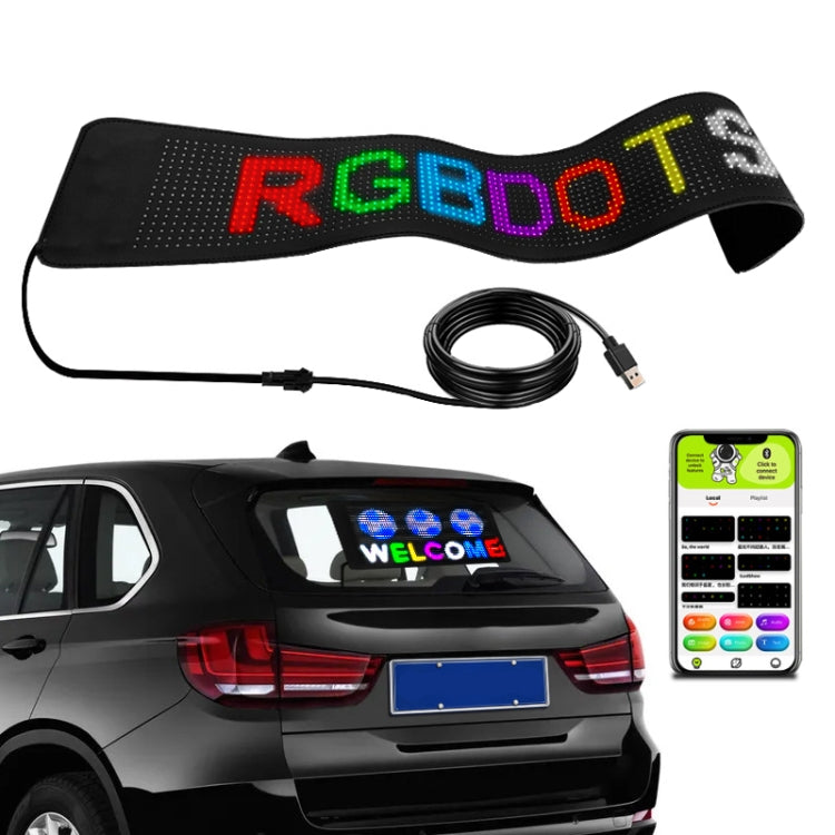 S1696RGB 672x122mm Car LED Flexible Display Cell Phone APP Control Bluetooth Connection